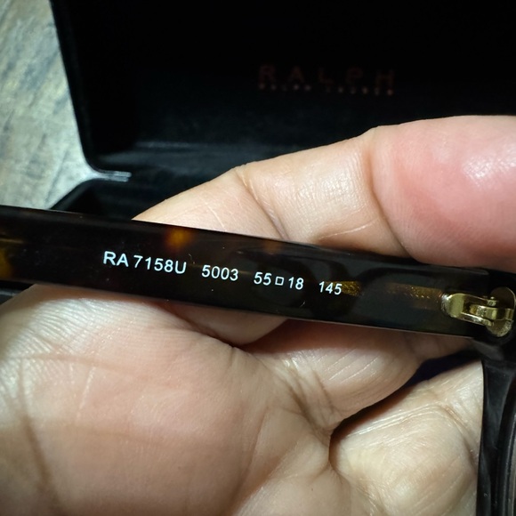 Ralph Lauren Tortoise Shell Eyewear with Black Case RX - Picture 7 of 7